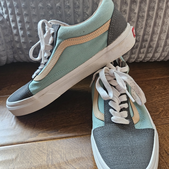 Vans Mint and Charcoal Sneakers - Picture 6 of 12
